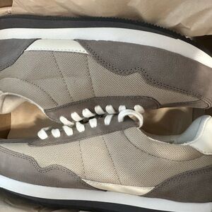 Madewell Retro Sneakers in Mesh, washed Nubuck and Napa leather